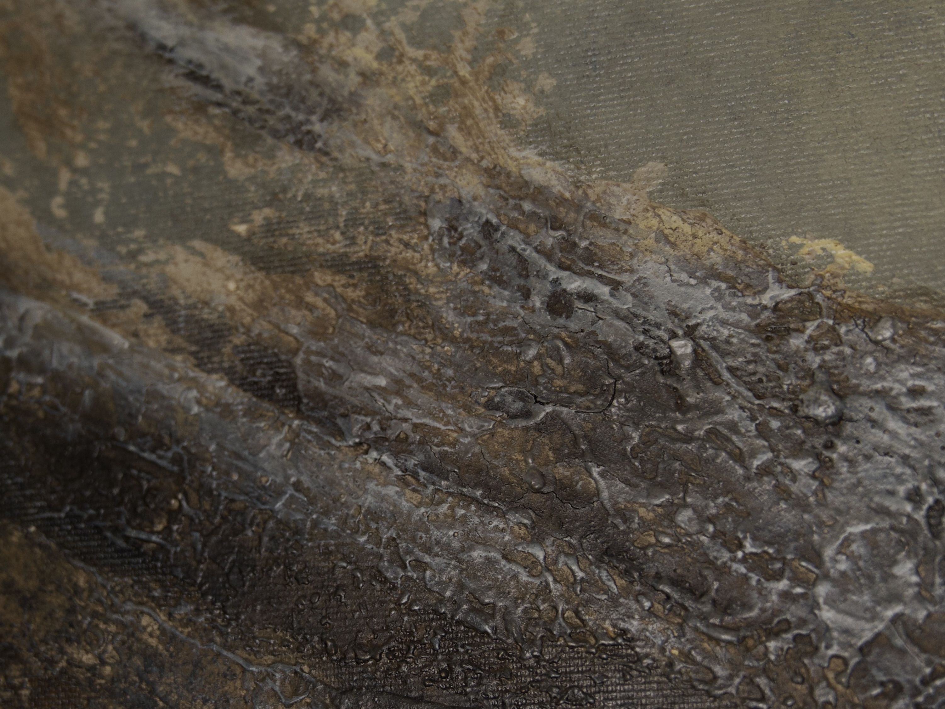 Abstract textured earth surface detail by Natalia Tykhoniuk contemporary material art